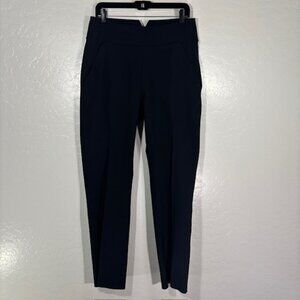 Epoque Evolution Pants Womens 14 Black Slim Ankle Pull On Stretch Nylon Lycra